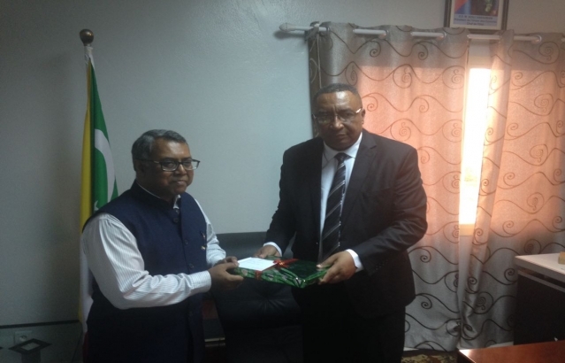 Meeting with Energy Minister Mr. Djaffar ahmed Said Hassani